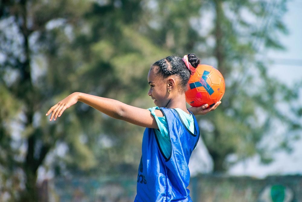 Chipuka children playing soccer